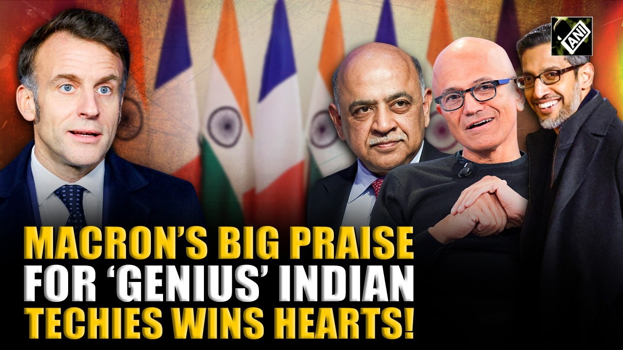 “Microsoft, IBM…” French President Macron shouts out to Indian CEOs of major global tech giants