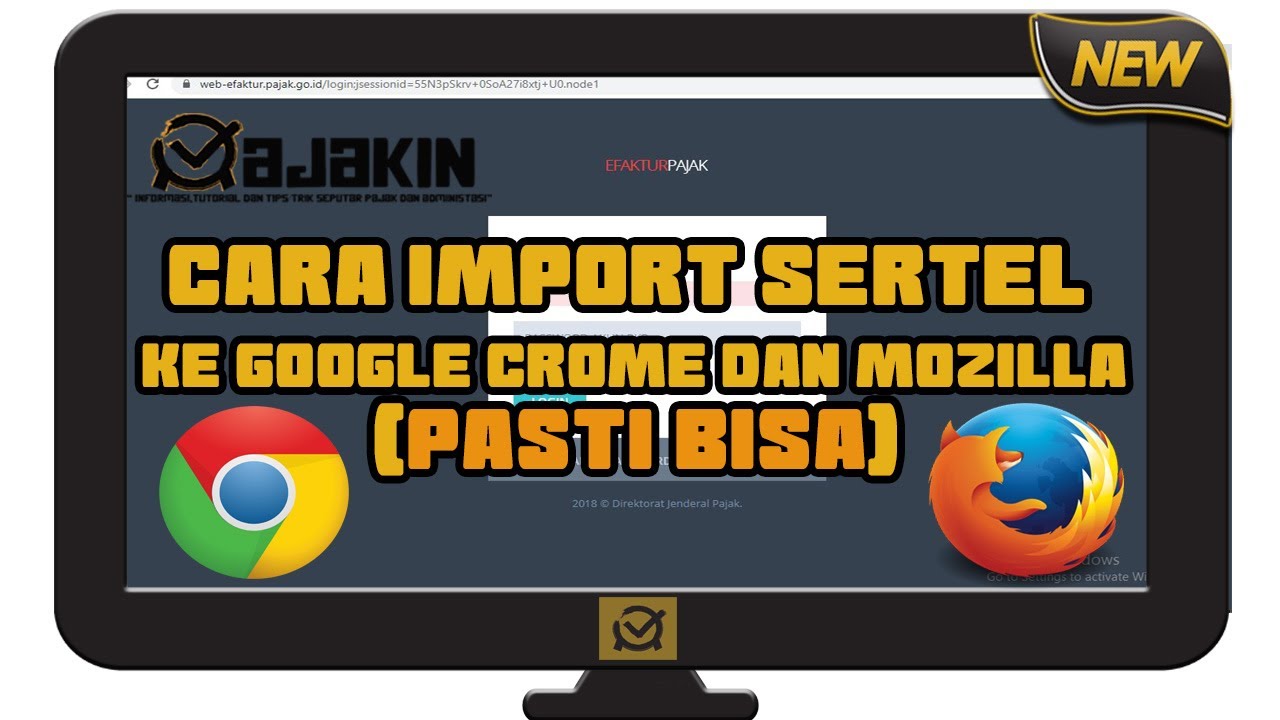 CARA IMPORT SERTIFIKAT ELEKTRONIK (SERTEL) KE GOOGLE CROME DAN MOZILL (PASTI BISA)