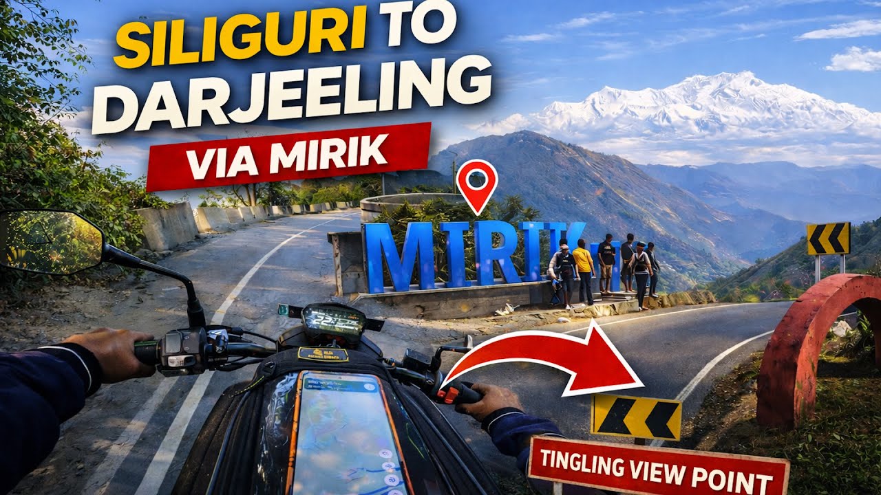 SILIGURI TO DARJEELING VIA MIRIK || KENCHUNJAGHA VIEW POINT || HERO XTREME 160R 4V