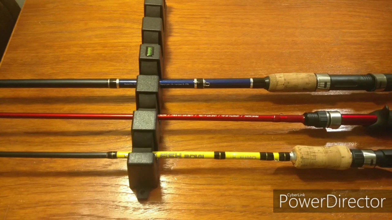 Booms Fishing WV2 Fishing Rod Rack for Garage Compact