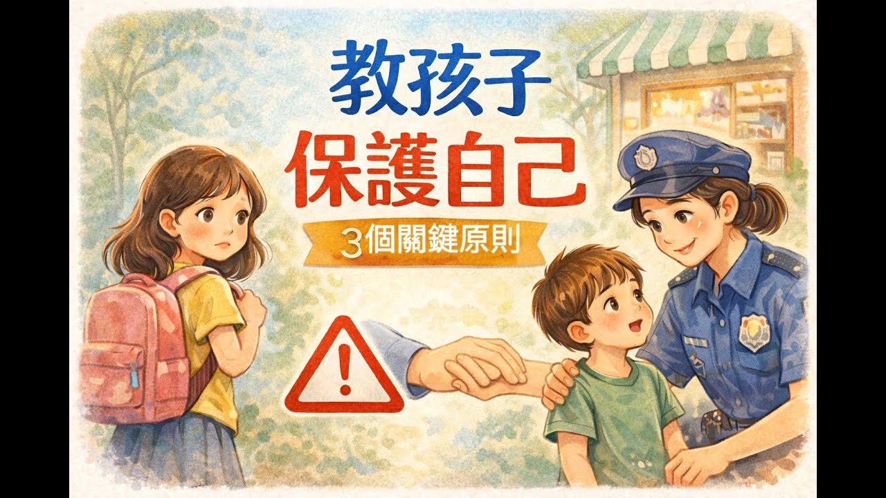 【安全練習 01】｜世界不完美，我只想先教孩子這件事｜3 個原則，教孩子在不安全時保護自己