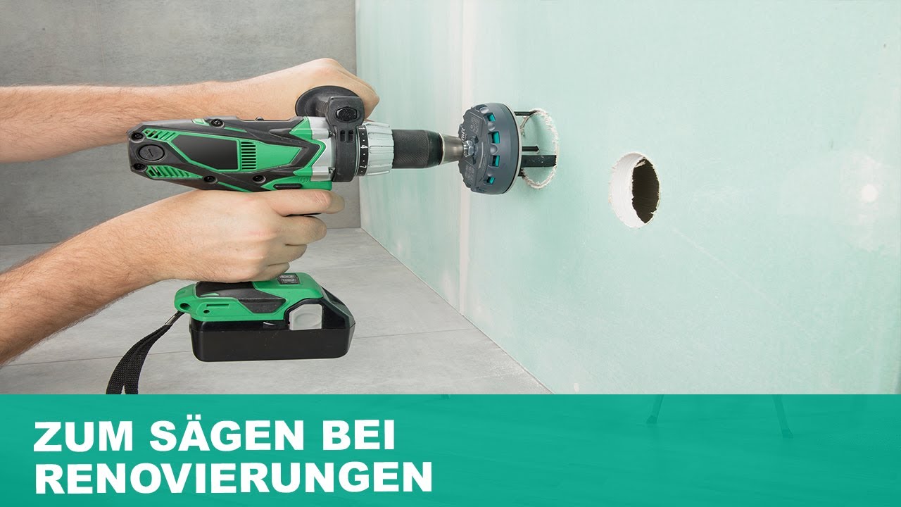 Verstellbare Lochsäge: Zum Sägen bei Renovierungen und im Innenausbau | wolfcraft