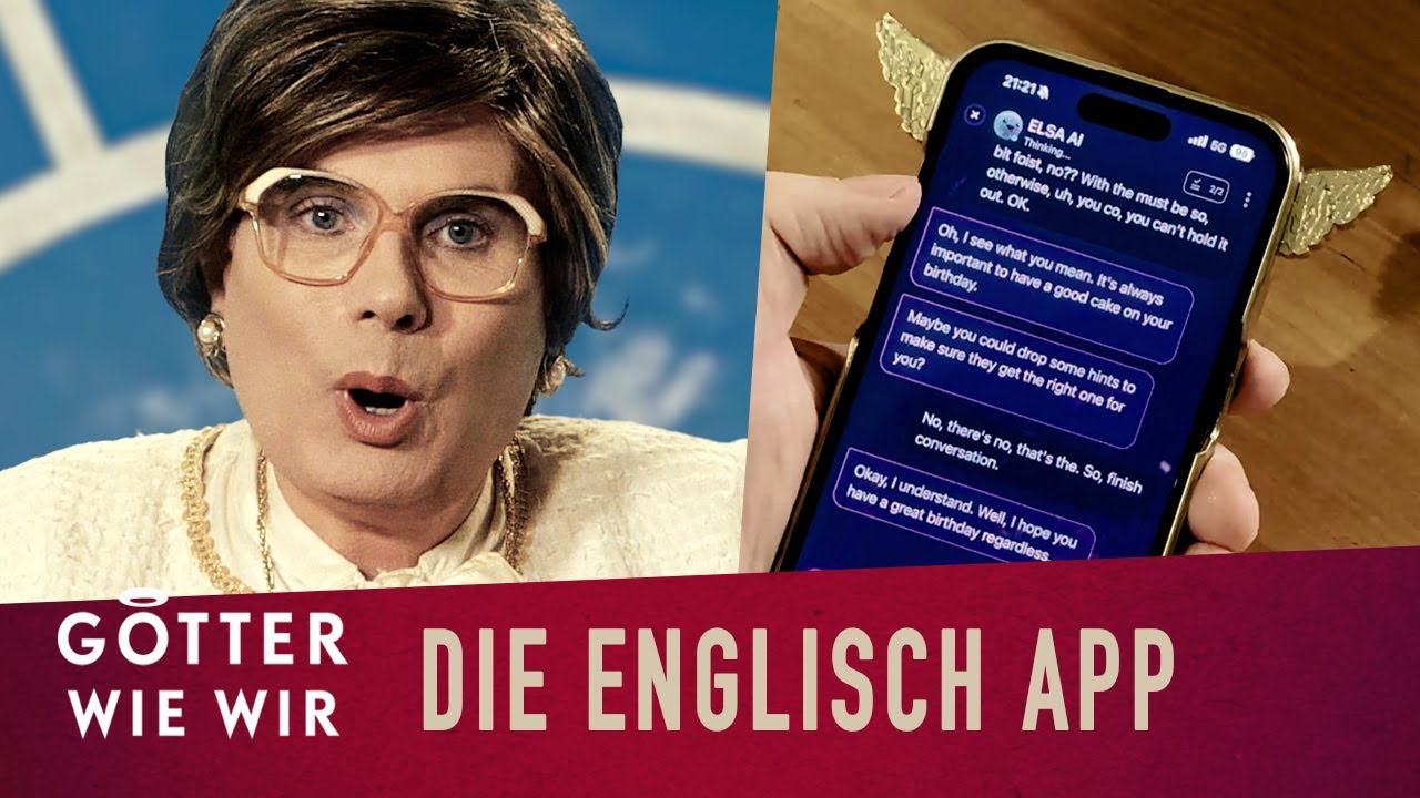Renate Gott k&auml;mpft mit Englisch App | G&ouml;tter wie wir | Werbung