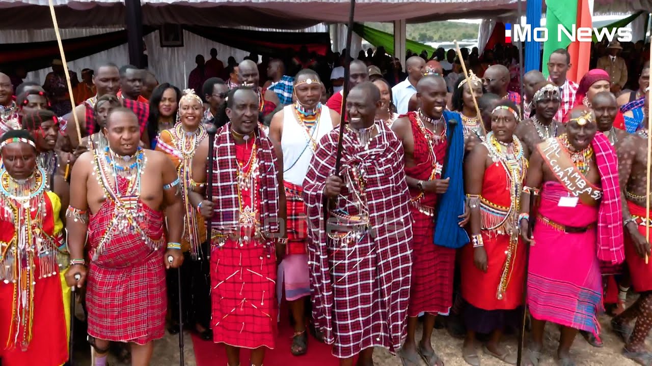 How President Ruto Had fun with Maasai People's  Traditional Songs in Narok During Maa Cultural Fest