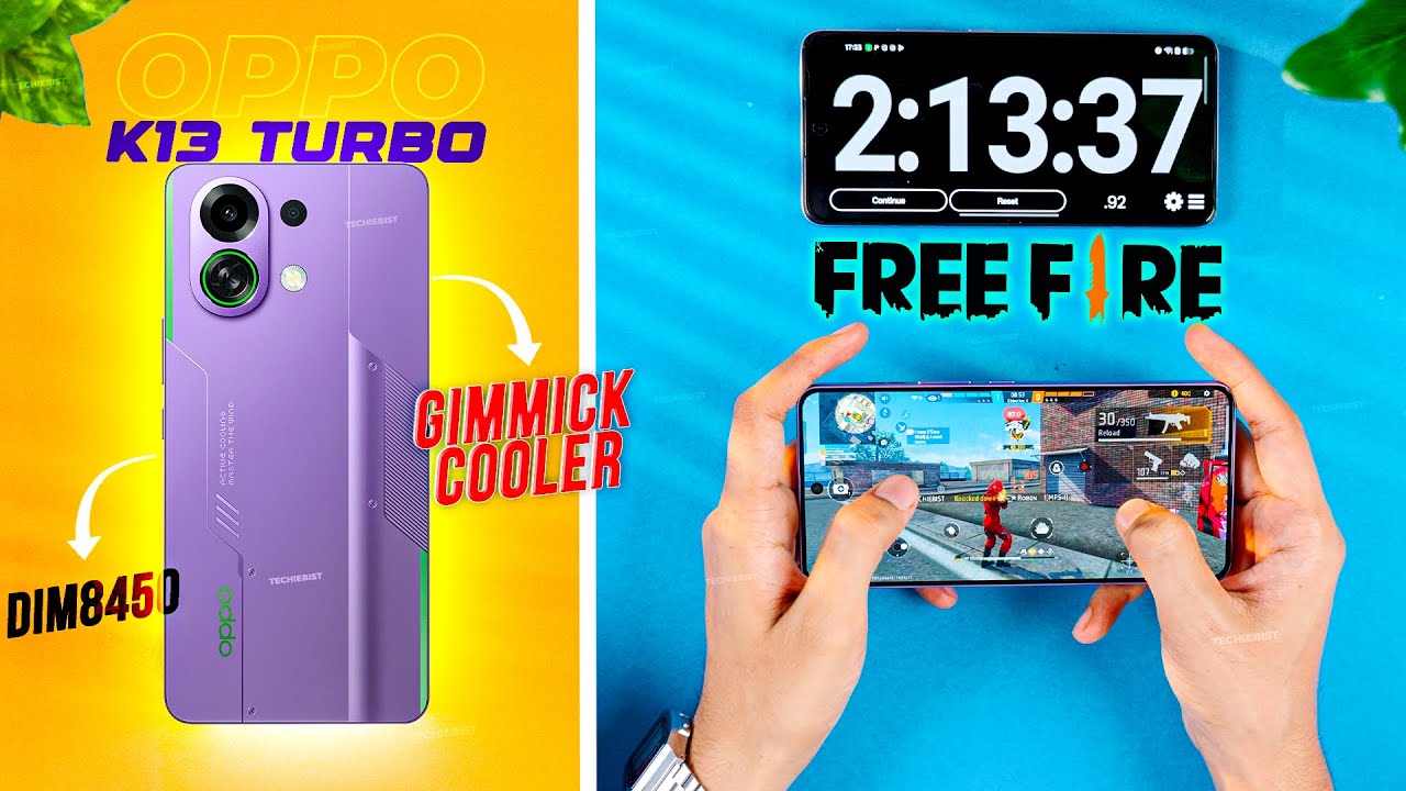 Oppo K13 Turbo Free Fire Test 🎮🔥 FPS, Battery & Heat Checked!