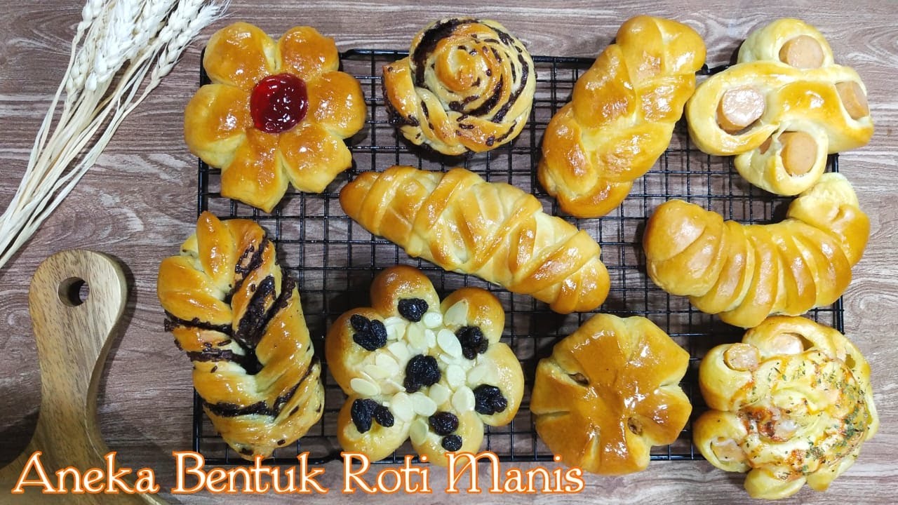 Aneka Bentuk Roti Manis | Cara Membentuk Roti Manis (Part 1)