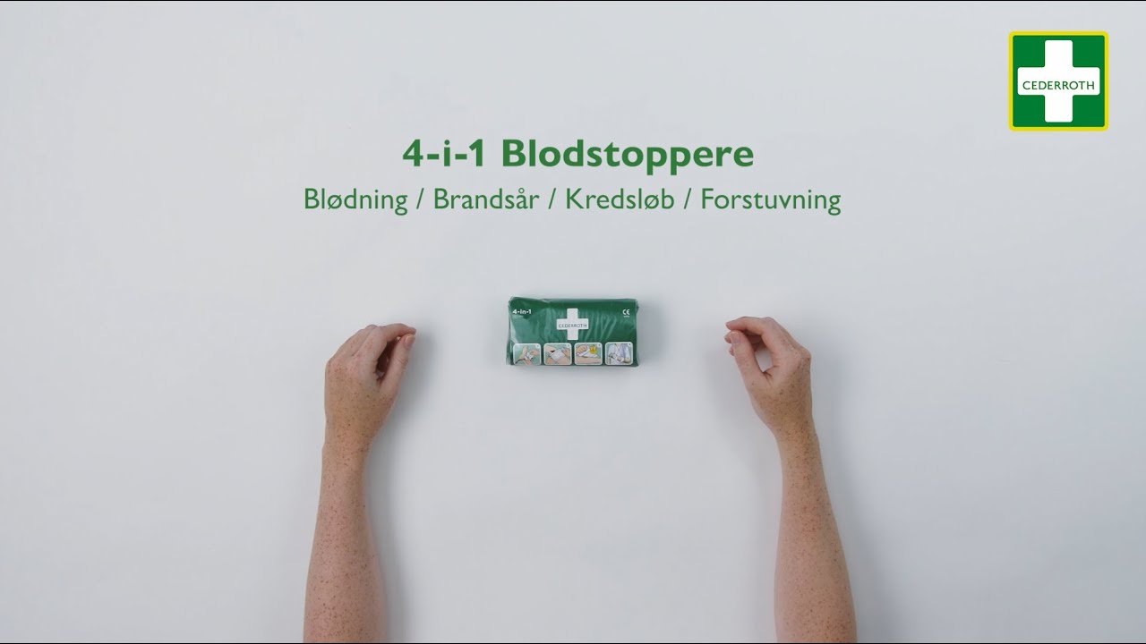 Cederroth 4-i-1 Blodstoppere - Dansk