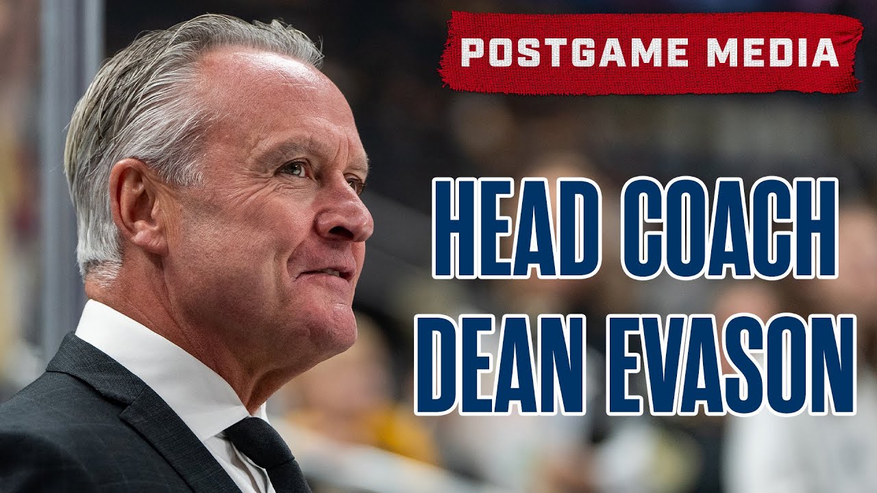 Columbus Blue Jackets Head Coach Dean Evason Recaps the Final Preseason Game | Postgame Media