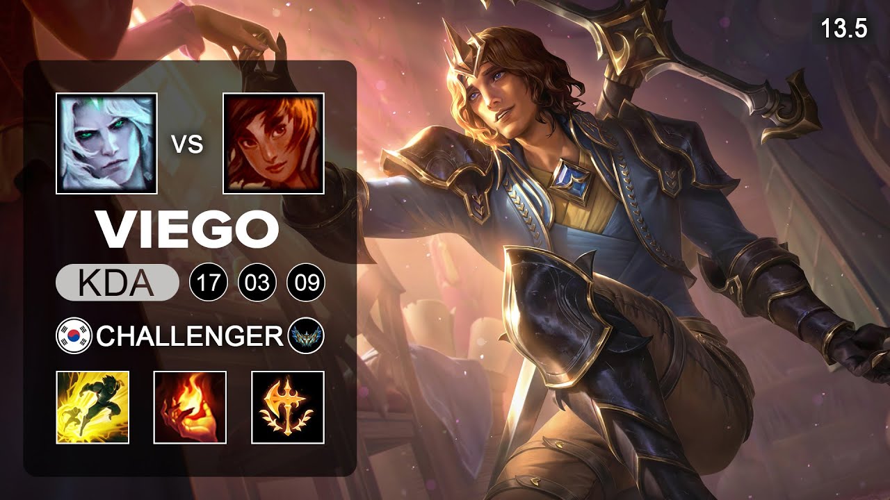 Viego vs Taliyah Mid - KR Challenger - Patch 13.5 Season 13