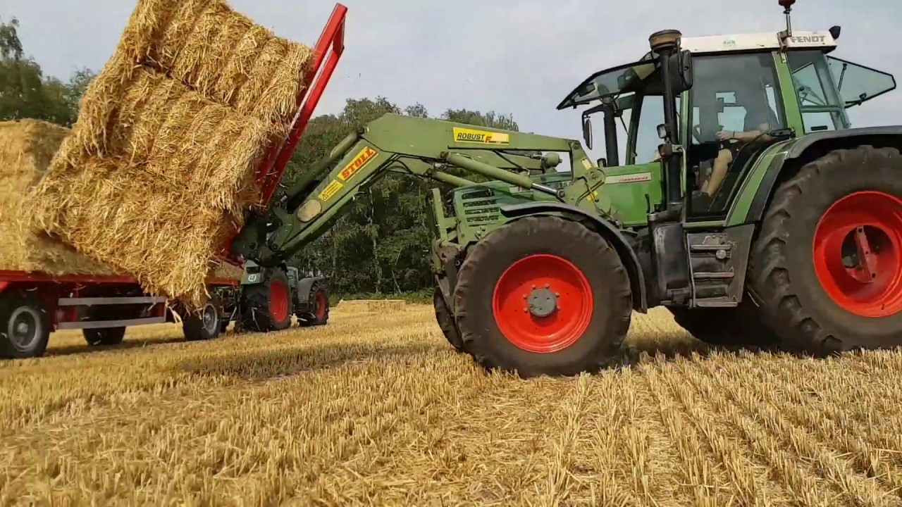Stroh laden mit Fendt 515