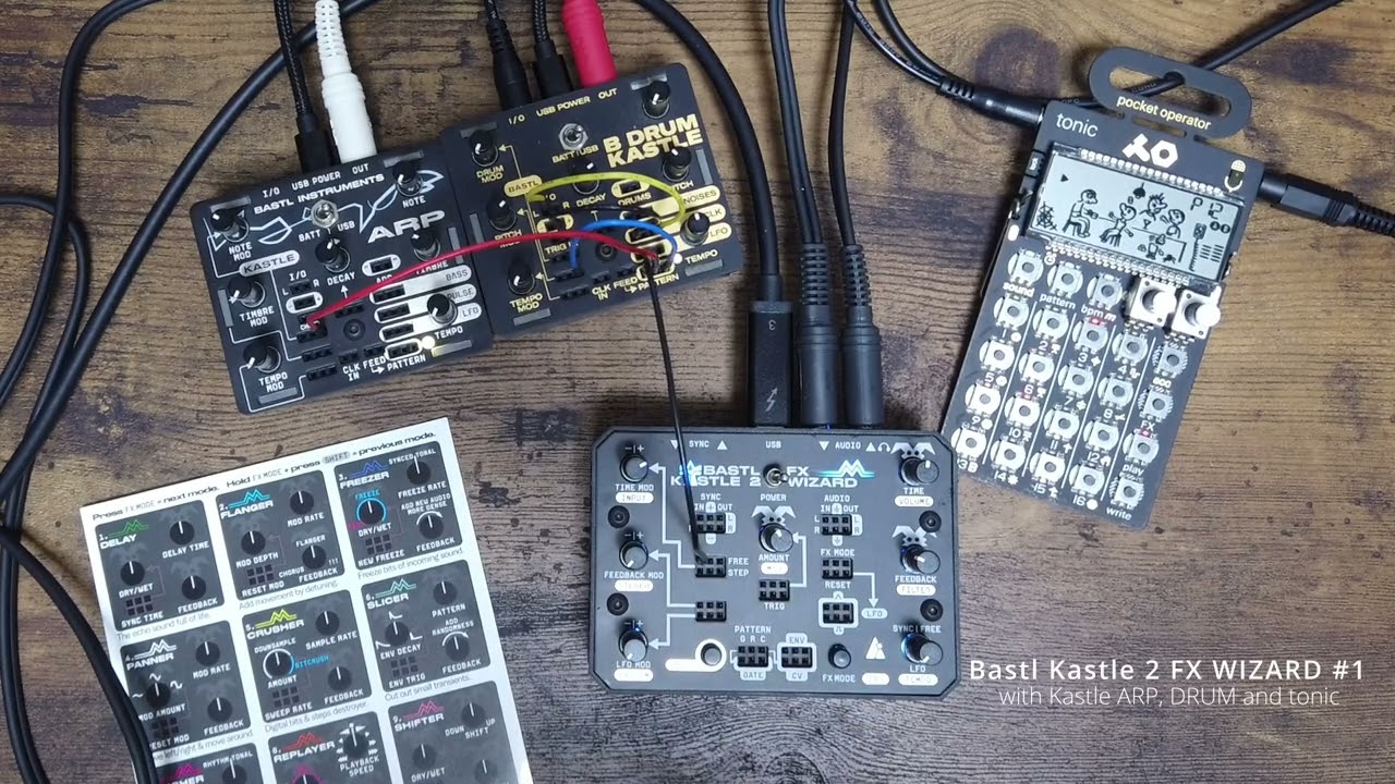 Bastl Kastle 2 FX WIZARD #1 (with ARP, DRUM and tonic)