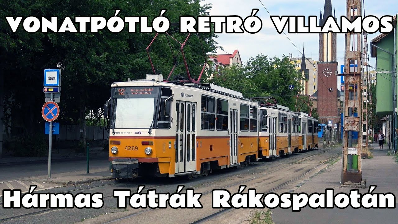 2025.07.25. A vonatpótló retró 12-es villamos, avagy ismét sűrűn, és hármas Tátrákkal Rákospalotán