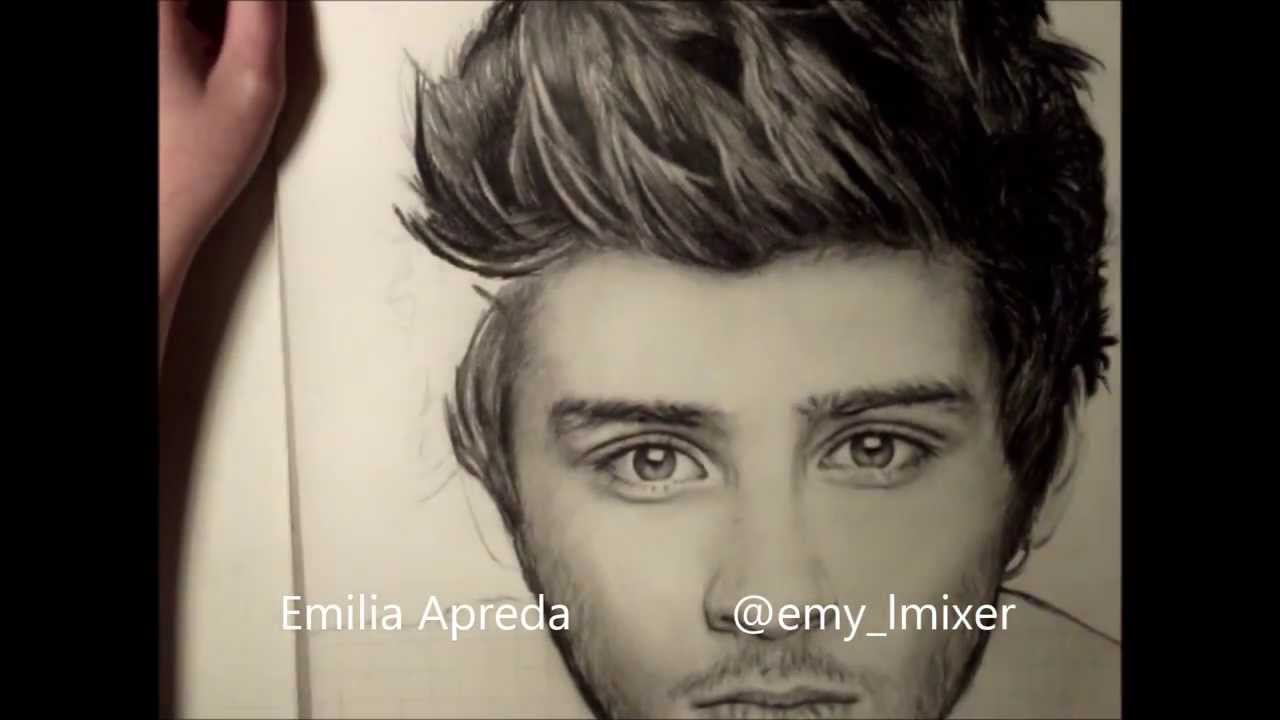 @zaynmalik Zayn Malik Drawing Video By Emilia Apreda @emy_lmixer