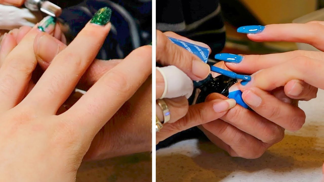 Getting My Acrylic Nails Filled... NEW NAILS!! FionaFrills Vlogs