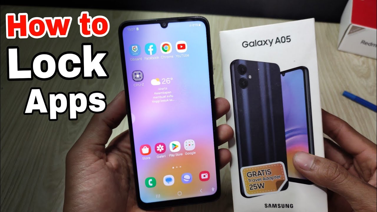 How to lock apps on Samsung galaxy a05