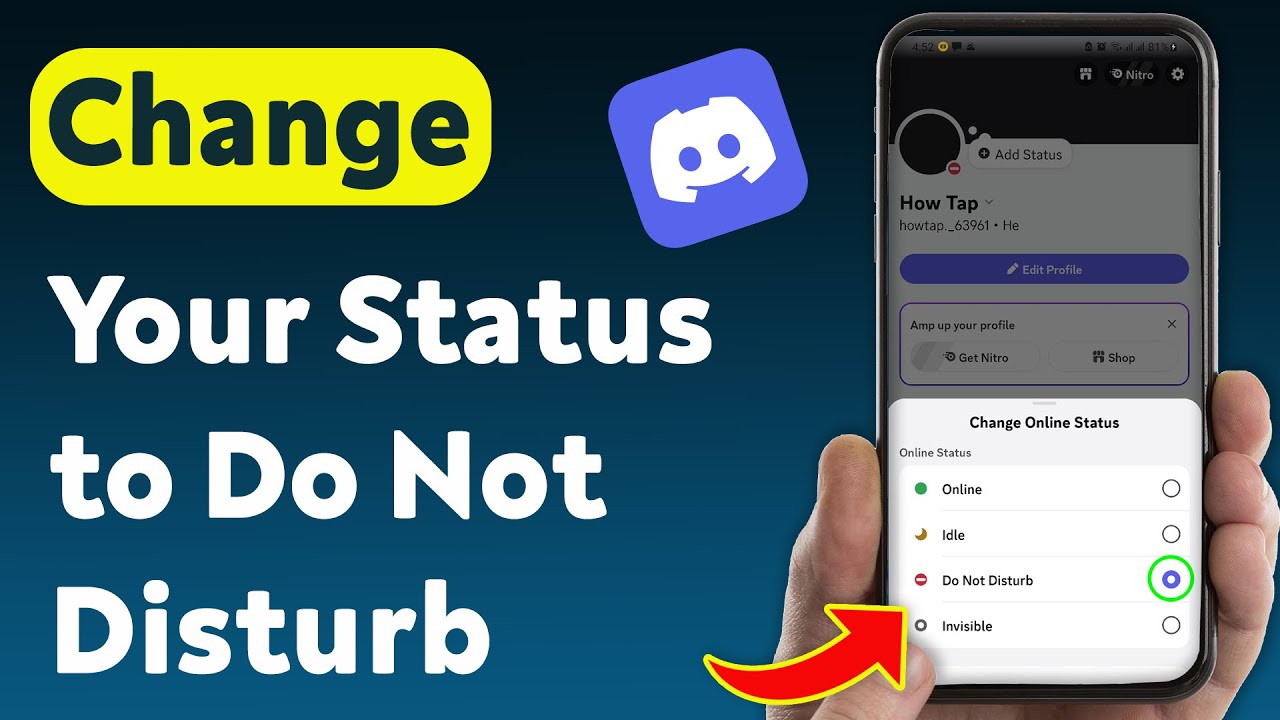 How To Change Your Discord Status On Mobile to Do Not Disturb (Updated)