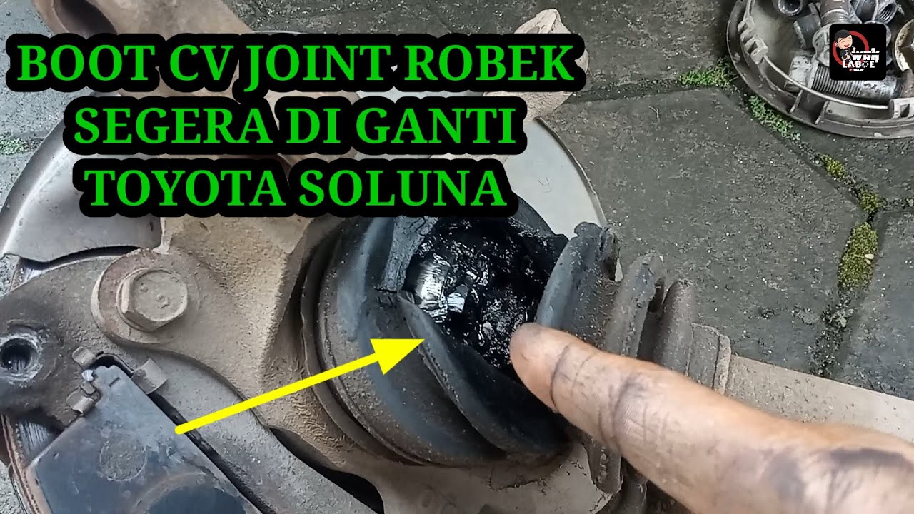 Cara mengganti karet boot CV joint luar toyota soluna