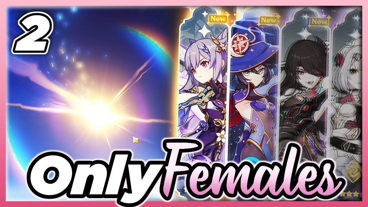 The INSANE LUCK I Have On My Females Only Account! (Genshin Impact Females Only)