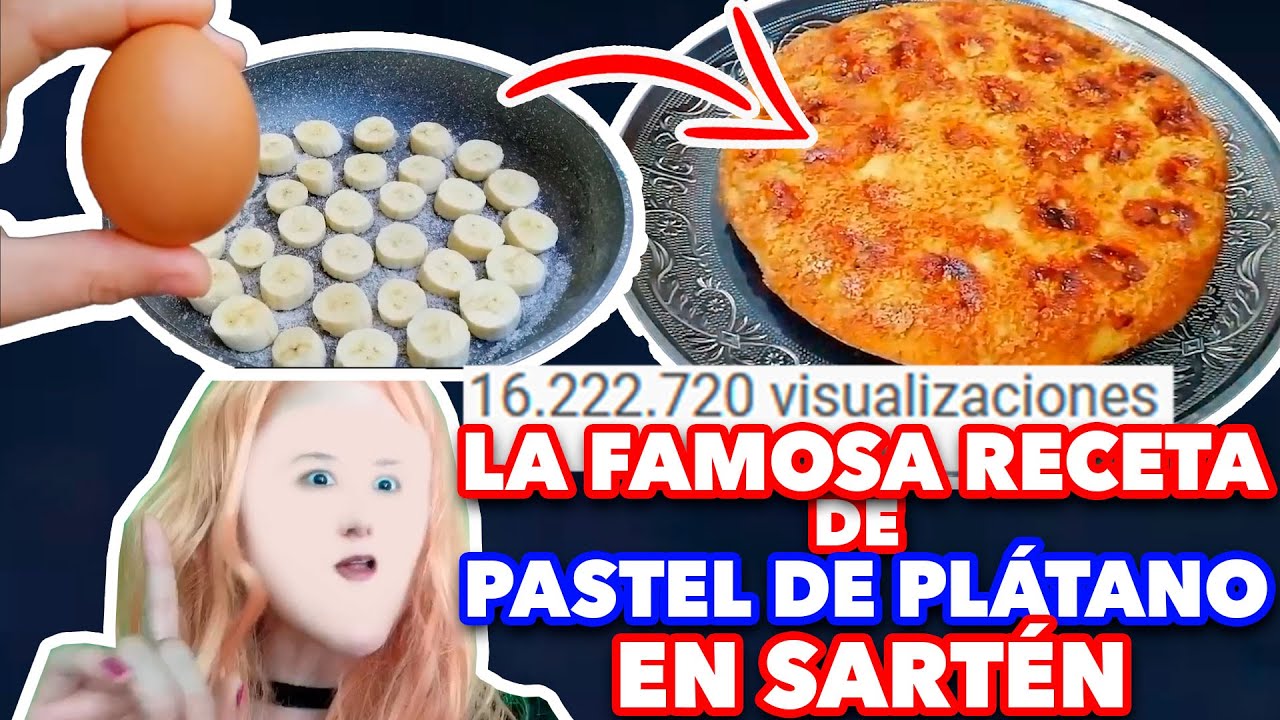 LA FAMOSA RECETA DE PASTEL DE PLÁTANO EN SARTÉN CON UN SOLO HUEVO