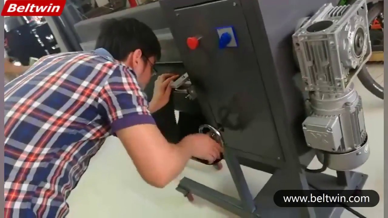 How To Cutting Conveyor Belt & Timing Belt By Beltwin Belt Slitter 600/ 900/1200