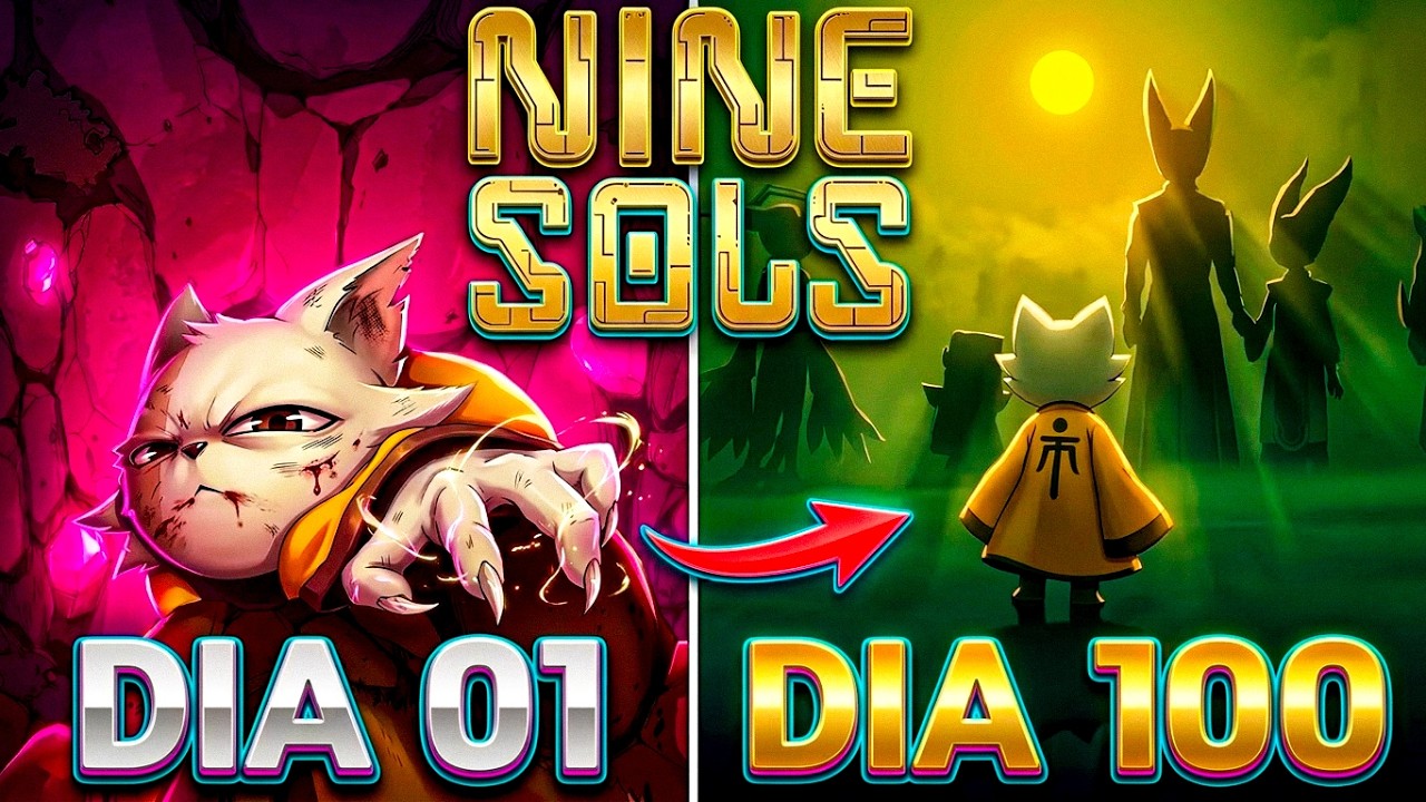 PASSEI 100 DIAS ZERANDO ESSE METROIDVANIA LINDO - NINE SOLS - O FILME