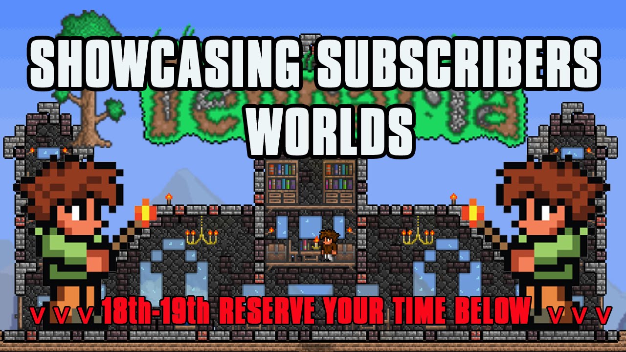 SHOWCASING TERRARIA WORLDS | Now Closed Update [Luke Games]