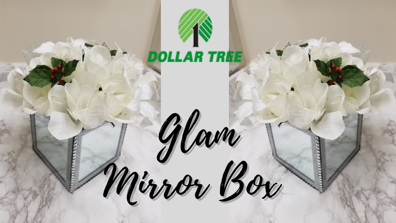 How to make a Dollar Tree Glam DIY Mirror Box | Quick and easy to make