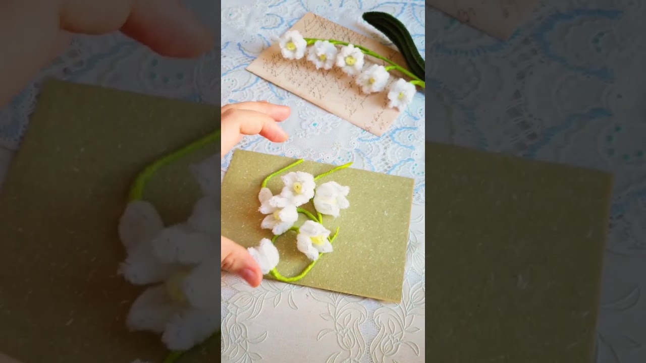 Part 3 #pipecleaners #diy #handmade #kemnhung #paperflower #pipe #lilyofthevalley