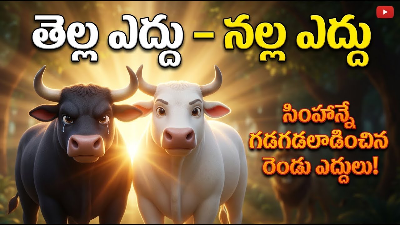 తెల్ల ఎద్దు - నల్ల ఎద్దు ఆసక్తికరమైన కథ |  సింహాన్నే గడగడలాడించిన ఎద్దులు #telugu #telugushorts