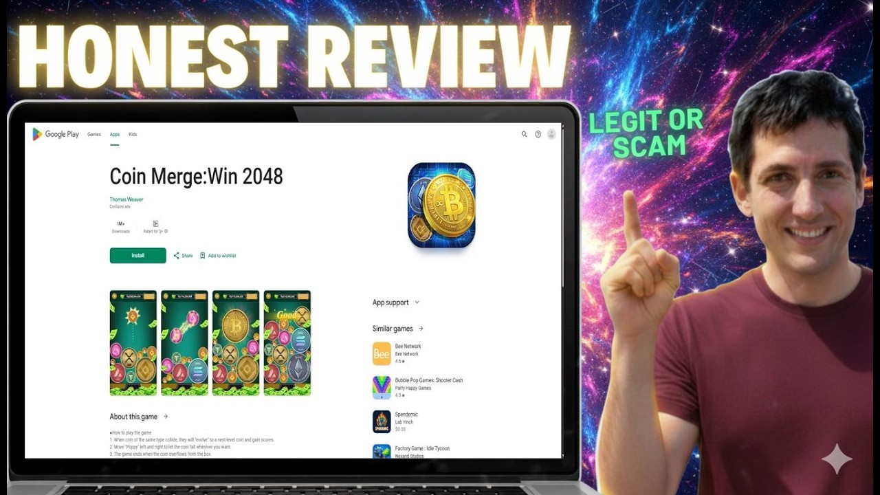 Обзор приложения Coin Merge Win 2048 на 2026 год | Обзор приложения, функции и пользовательский опыт