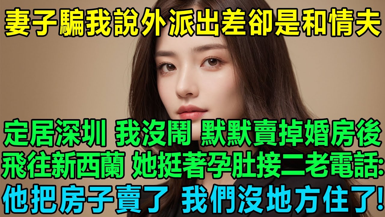 妻子騙我說外派出差卻是和情夫定居深圳，我沒鬧，默默賣掉婚房後飛往新西蘭 她挺著孕肚接二老電話：他把房子賣了，我們都沒地方住了！