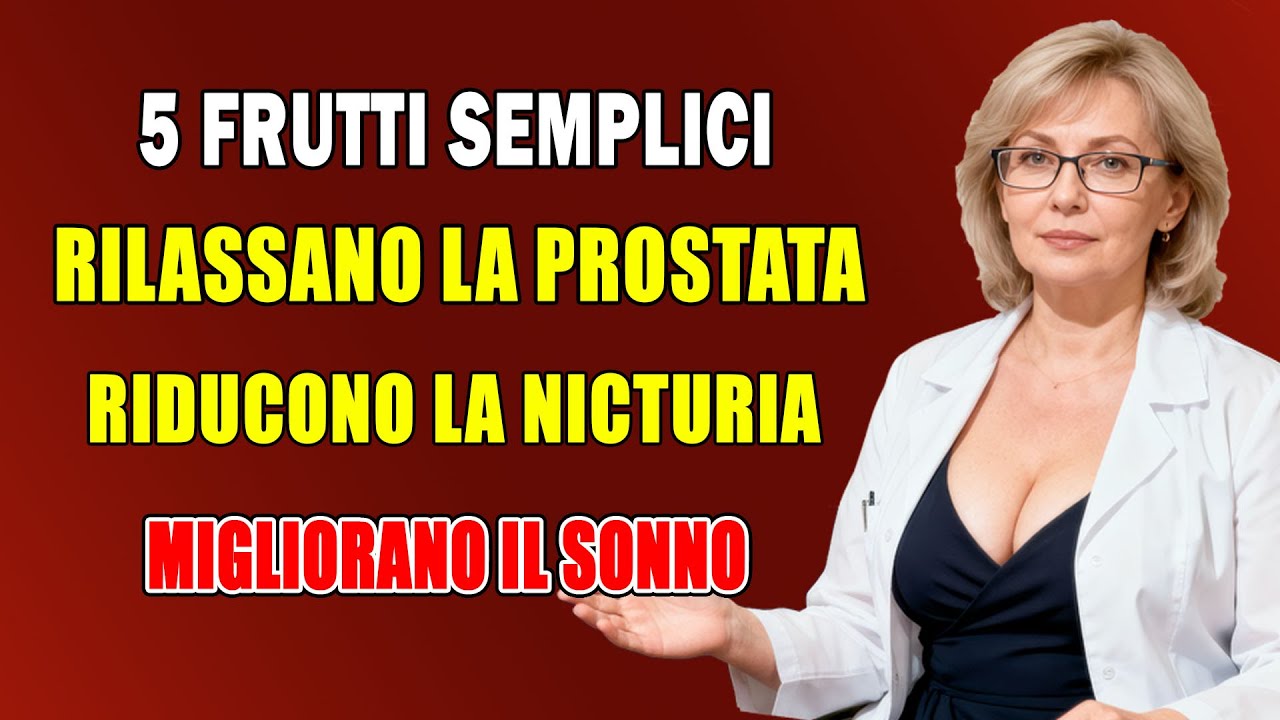5 frutti semplici che rilassano la PROSTATA, riducono la nicturia e migliorano il sonno