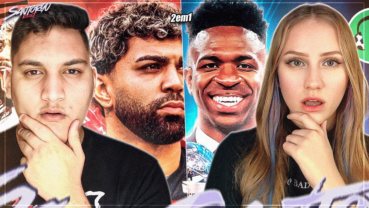 2 em 1 - FUTPARODIAS - VINI JR O MELHOR JOGADOR DO MUNDO! & O ADEUS DE GABIGOL - REACT EM CASAL