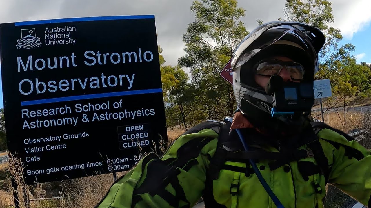 Canberra Adventure Moto Ride Trails, Campgrounds & Local Gems: Cotter Dam & Stromlo Mt Observatory
