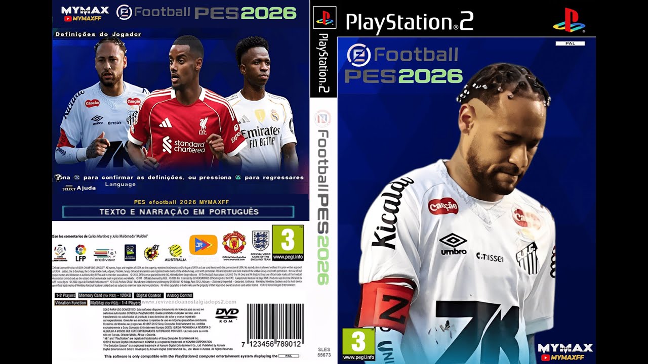eFootball PES 2026 PS2 &ndash; MYMAX Patch v2025 (OPL & PCSX2)
