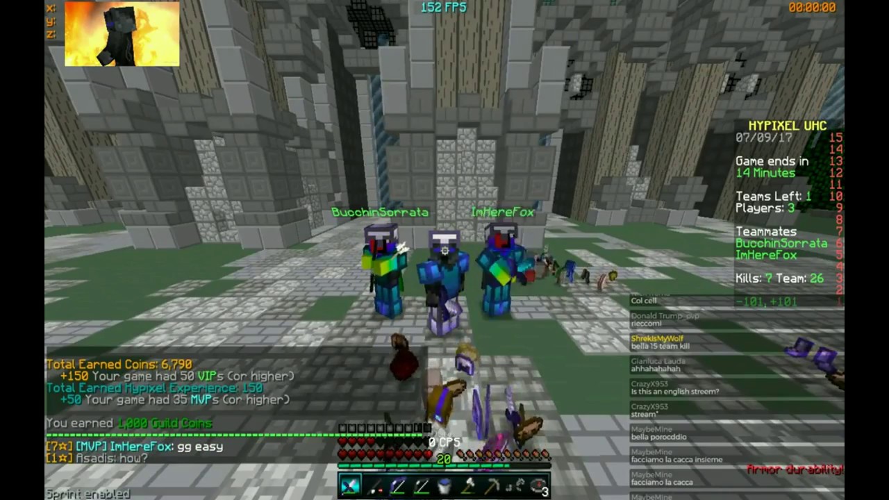 【Hypixel UHC Highlights】Che Team... w/Alice & Teo (26 Teamkill)