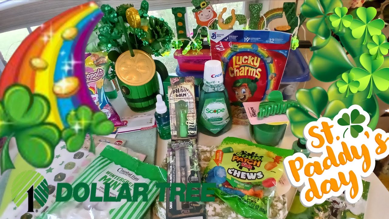 Покупки в Dollar Tree... Счастливого Дня Святого Патрика! Я вся в зависти! ☘️🍀🌈