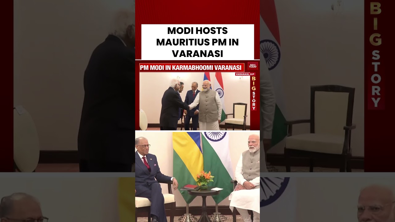 PM Narendra Modi Welcomes Mauritius PM in Varanasi | India Today #pmmodi