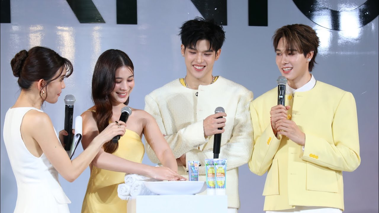 บรรยากาศงาน Garnier Bright At First Wash #เก้าสุภัสสรา #สกายวงศ์รวี #นานิหิรัญกฤษฎิ์