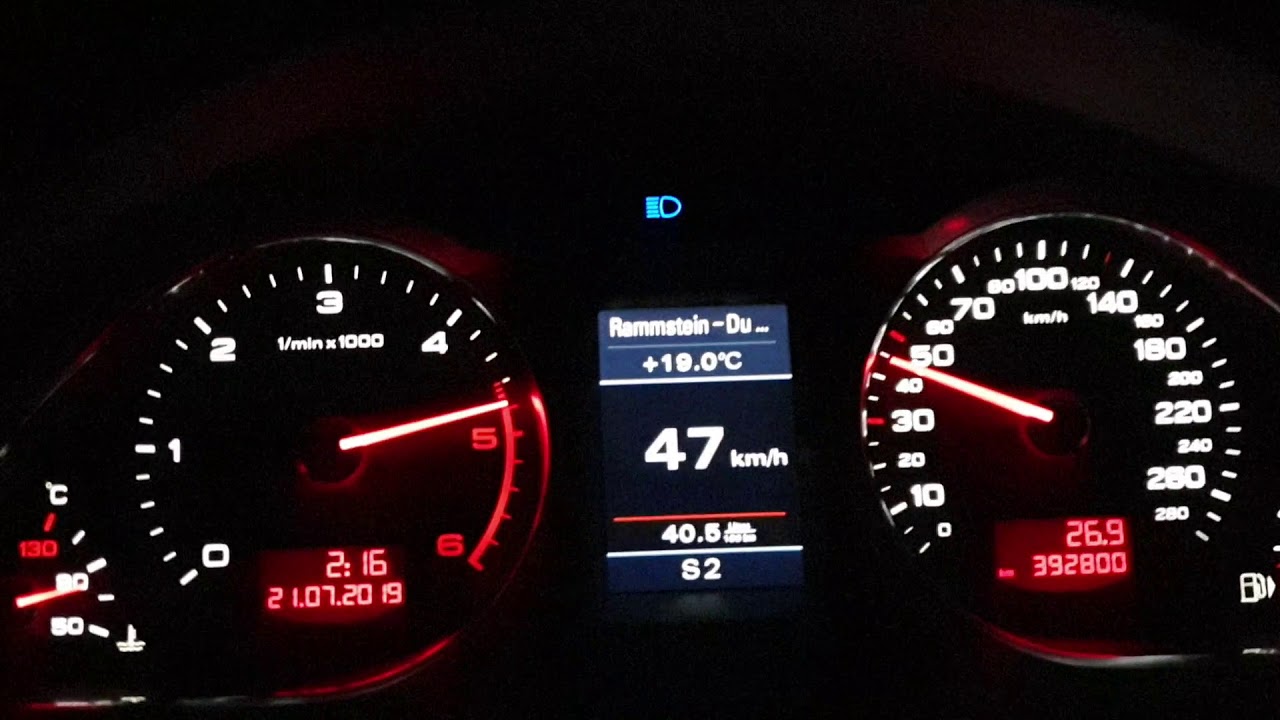 AUDI A6 C6 3.0 TDI 240HP 2009r Acceleration 0-100 0-140, 1080p 60FPS