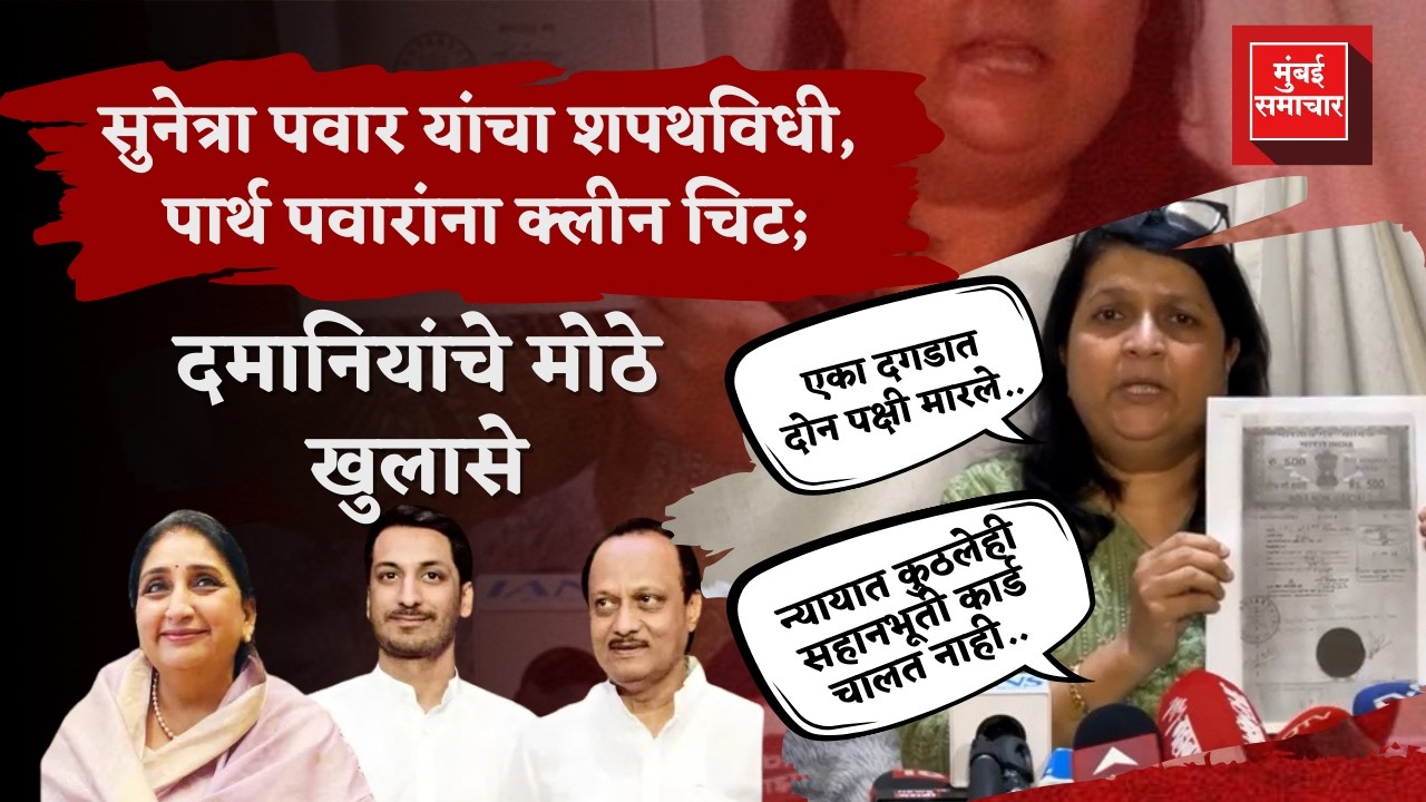 Anjali Damania Big Statements | Parth Pawar | Sunita Pawar पार्थ पवारांविरोधात अंजली दमानिया आक्रमक