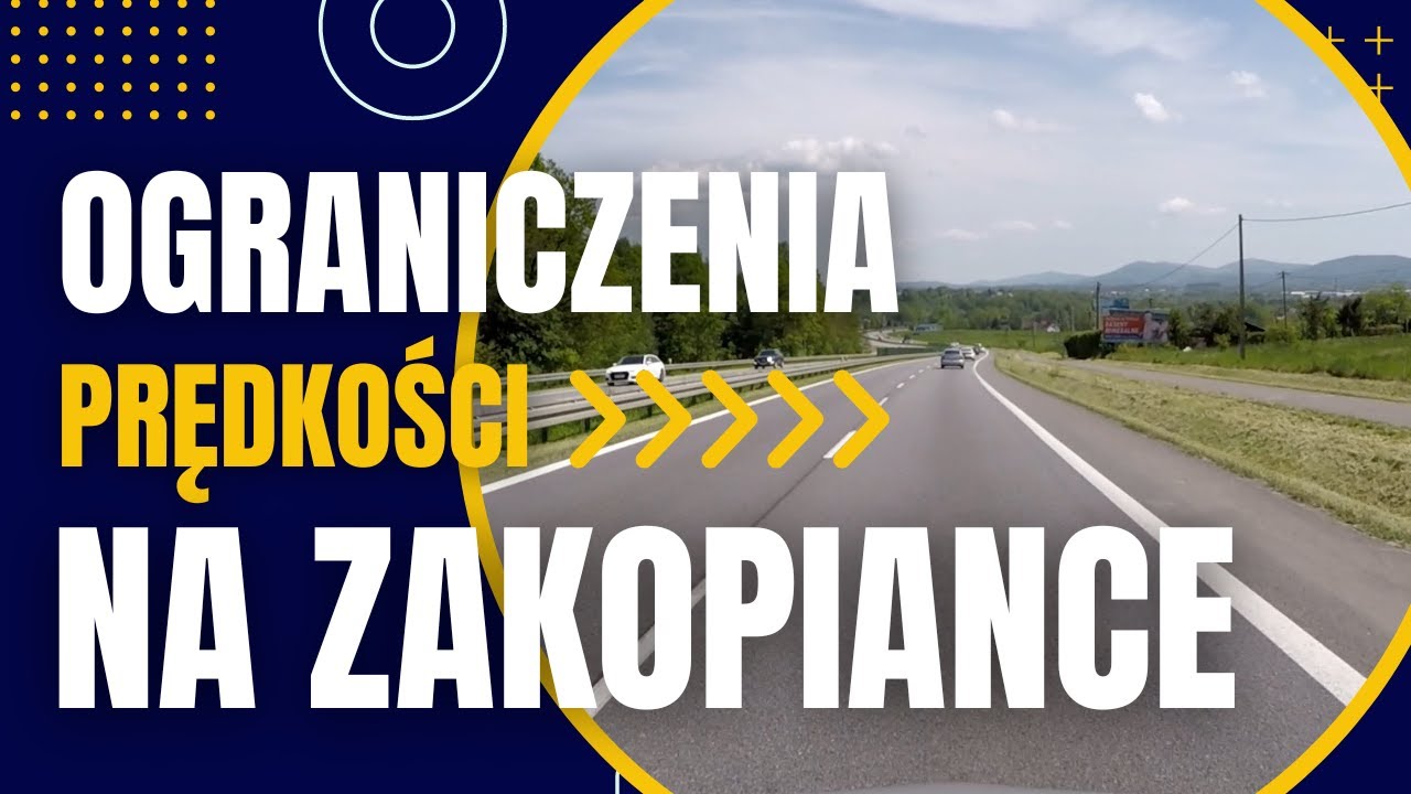 Ograniczenia prędkości na Zakopiance (DK7 Kraków-Myślenice)