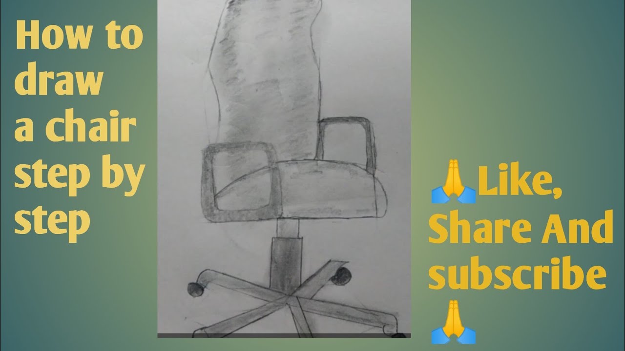 How to draw a chair 🪑 step by step 