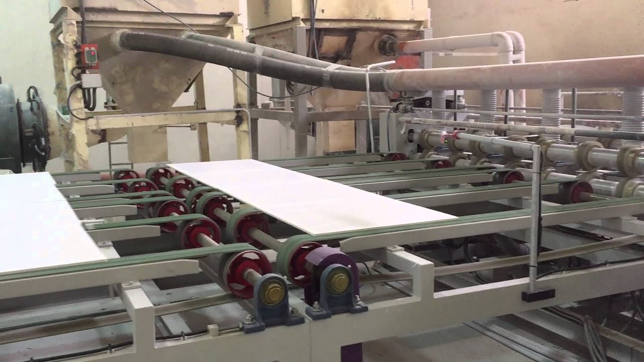 AUTOMATIC GYPSUM CEILING TILE PVC LAMINATION LINE