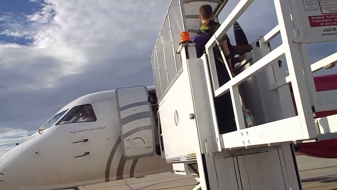 Wheelchair lift at airport