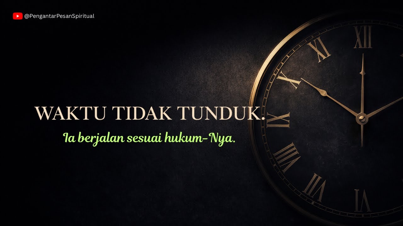 “Waktu Tidak Tunduk,Ia Bejalan Sesuai Hukum-Nya” 🌹🌹