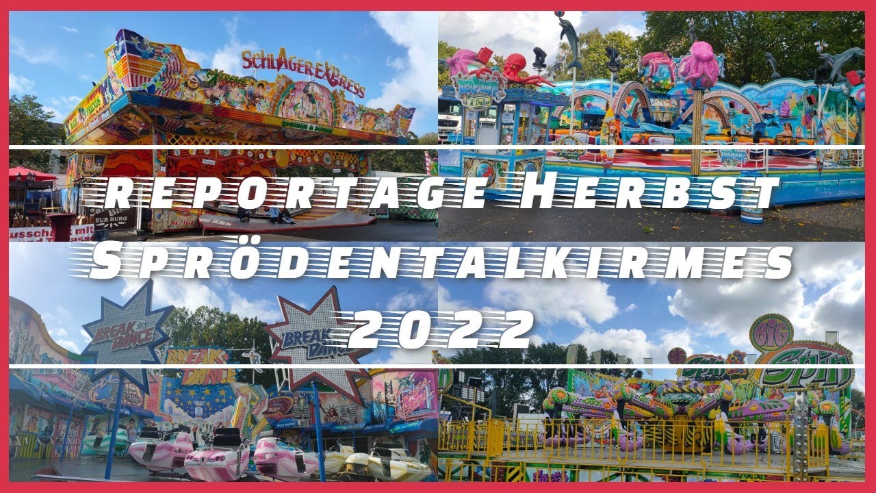 Reportage (review) Herbst Sprödentalkirmes (Kermis) (Funfair) Krefeld 2022.