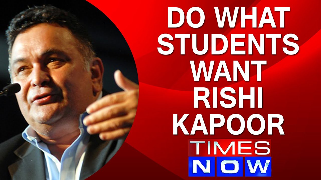FTII Row | Do what students want : Rishi Kapoor