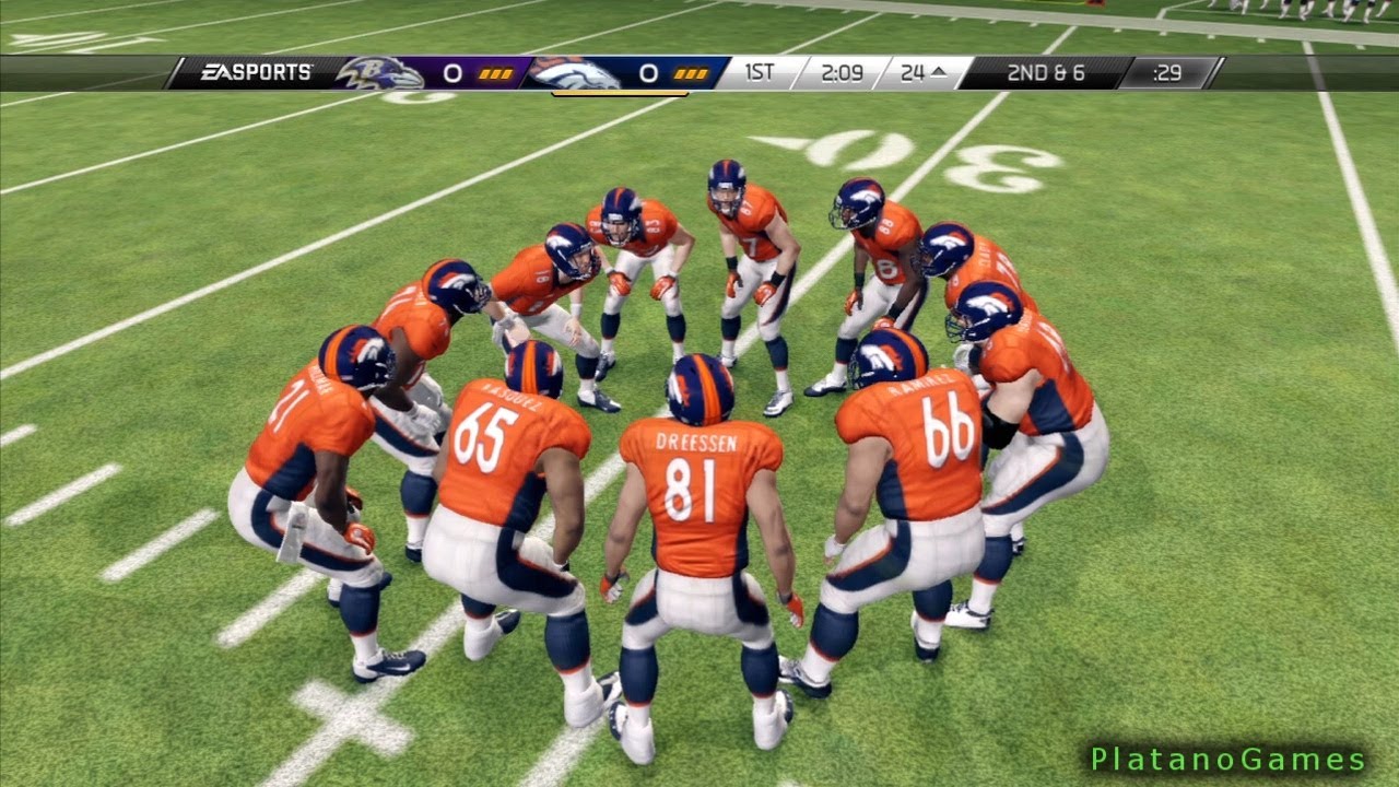 NFL 2013 Week 1 - Baltimore Ravens vs Denver Broncos - 1st Qrt - Madden NFL 25 - HD