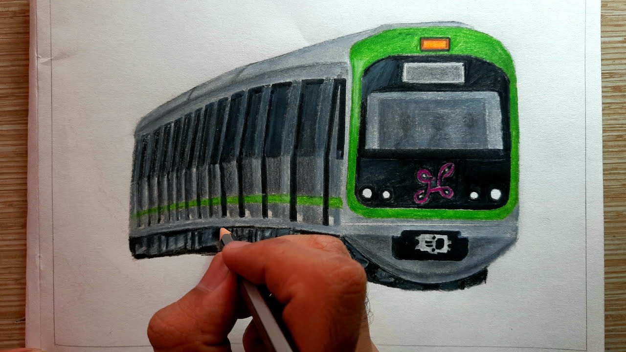 Drawing Simplified Namma metro, Bengaluru || Urban Rail transit || ನಮ್ಮ ಮೆಟ್ರೋ, ಬೆಂಗಳೂರು !!